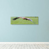 Uitzicht voor vogelogen boven panoramisch canvas (Insitu (Houten vloer))