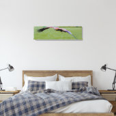 Uitzicht voor vogelogen boven panoramisch canvas afdruk (Insitu (Slaapkamer))