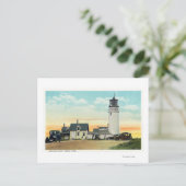 Uitzicht vuurtoren van het noorden van Truro Highl Briefkaart (Staand voorkant)