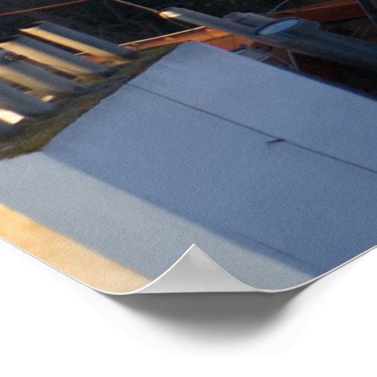 Uitzicht Vyšehrad - Trams, sporen en historische h Poster (Hoek)