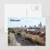 Uitzicht Warschau Briefkaart (Voorkant / Achterkant)