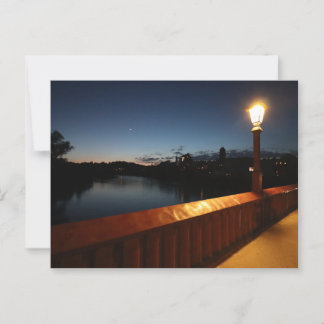 Uitzicht Wasserburg am Inn vanaf Rote Bruecke Briefkaart