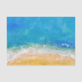 Uitzicht waterverf strand tissuepapier (Voorkant)