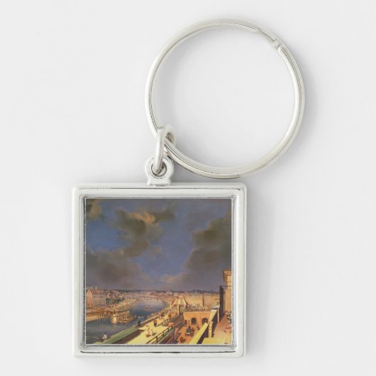 Uitzicht Wenen, 1819 (olie op doek) Sleutelhanger (Voorkant)