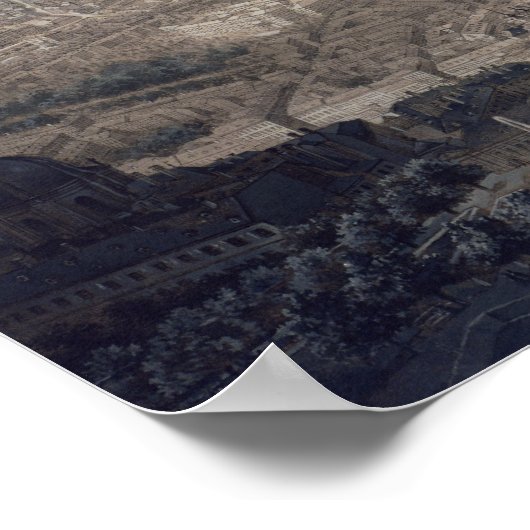 Uitzicht Wenen, c.1860 Poster (Hoek)