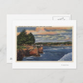 Uitzicht West Cliff Drive Pier en Casino Briefkaart (Voorkant / Achterkant)