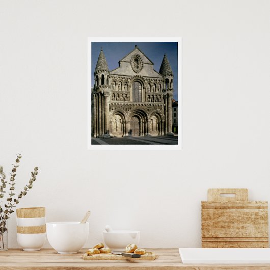 Uitzicht West Front (foto) Poster (Keuken)