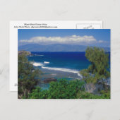 Uitzicht West-Maui-Oceaan Briefkaart (Voorkant / Achterkant)