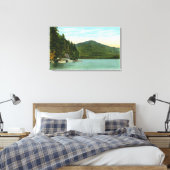Uitzicht Whiteface Mountain van Moose Island Canvas Afdruk (Insitu (Slaapkamer))