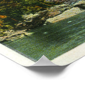 Uitzicht Whiteface Mountain van Moose Island Poster (Hoek)