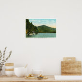 Uitzicht Whiteface Mountain van Moose Island Poster (Keuken)