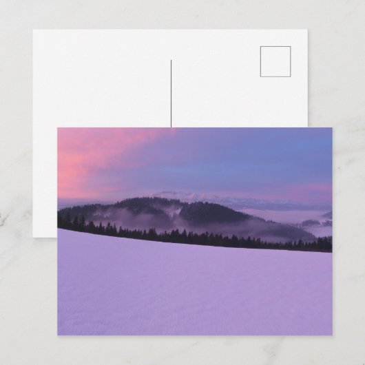 Uitzicht Winter Tatras Briefkaart (Voorkant / Achterkant)