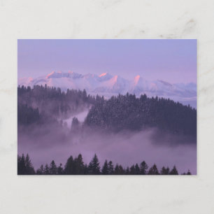 Uitzicht Winter Tatras uit Pieniny Briefkaart