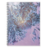 Uitzicht winterbos notitieboek (Voorkant)