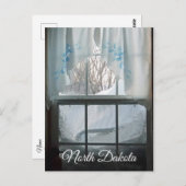 Uitzicht wintervenster briefkaart (Voorkant / Achterkant)