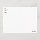 Uitzicht wintervenster briefkaart (Achterkant)