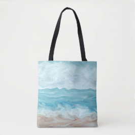 Uitzicht zee 267 tote bag