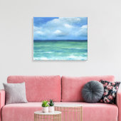 Uitzicht zee 273 canvas afdruk (Insitu (Woonkamer))