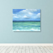 Uitzicht zee 273 canvas afdruk (Insitu (Houten vloer))