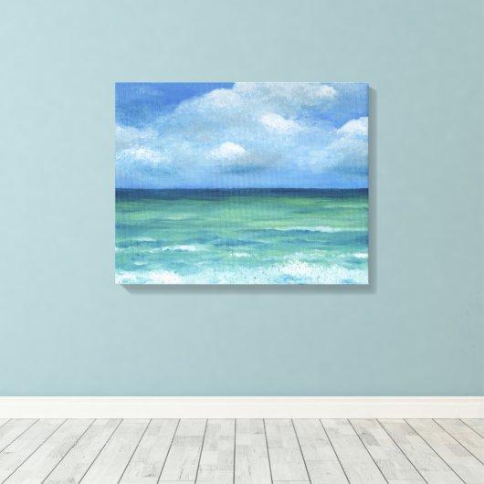Uitzicht zee 273 canvas afdruk (Insitu (Houten vloer))
