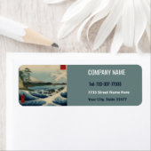 uitzicht zee met het etiket Fuji Mount (Insitu)