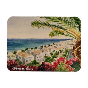 Uitzicht zee Torremolinos Spanje Magneet