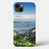 Uitzicht zee uit bergen in Kroatië Case-Mate iPhone Case (Achterkant)