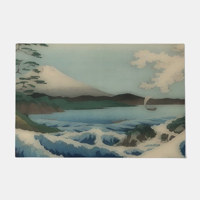 Uitzicht zee van Satta Point Deurmat (Voorkant)