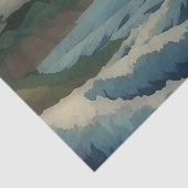 uitzicht zee van Satta Point Tissuepapier (Detail)