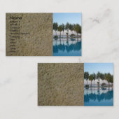 Uitzicht zwembad visitekaartje (Voorkant / Achterkant)