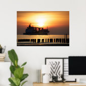 Uitzichten aan de zeezijde - groeten uit het zee poster (Thuiskantoor)