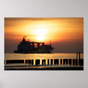 Uitzichten aan de zeezijde - groeten uit het zee poster