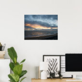 Uitzichten aan de zeezijde - zonsondergang poster (Thuiskantoor)