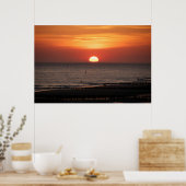 Uitzichten aan de zeezijde - zonsondergang poster (Keuken)
