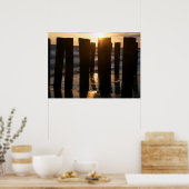 Uitzichten aan de zeezijde - zonsondergang poster (Keuken)