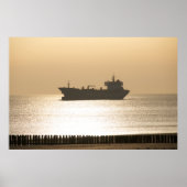 Uitzichten aan zee - schip poster (Voorkant)