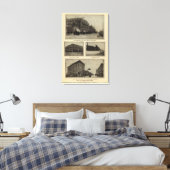 Uitzichten, Boise, Idaho Canvas Afdruk (Insitu (Slaapkamer))