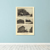 Uitzichten, Boise, Idaho Canvas Afdruk (Insitu (Houten vloer))