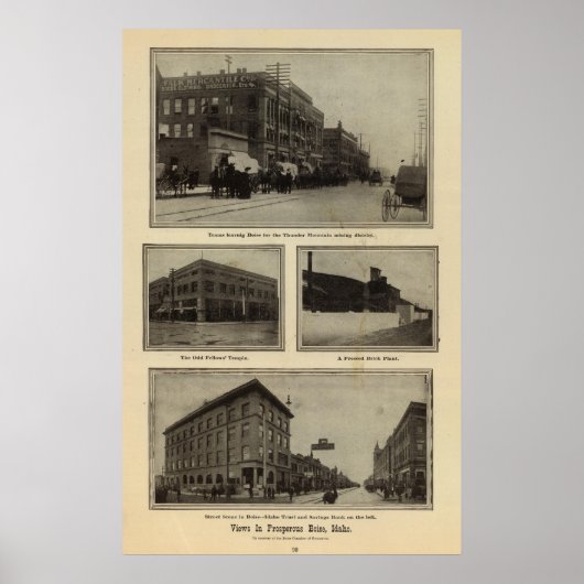 Uitzichten, Boise, Idaho Poster (Voorkant)