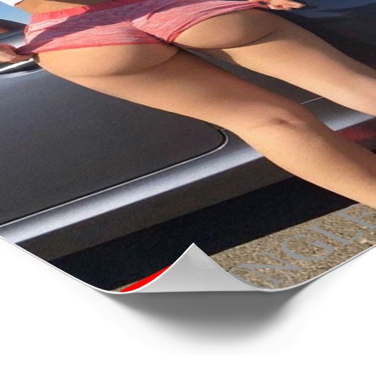 Uitzichten en exotische auto's met één Z Poster (Hoek)