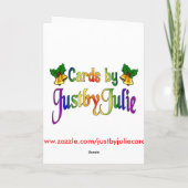 Uitzichten Feliz Navidad Spaanse kerst Feestdagen Kaart (Achterkant)