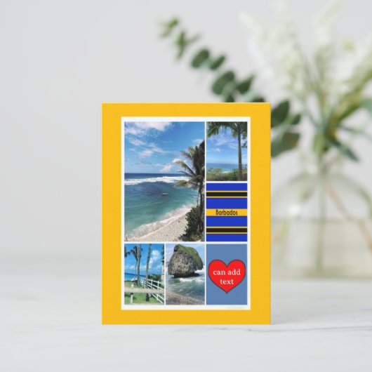 Uitzichten in de Barbados Ocean Briefkaart (Staand voorkant)