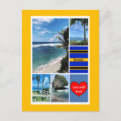 Uitzichten in de Barbados Ocean Briefkaart (Voorkant)