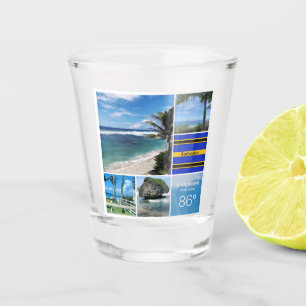 Uitzichten in de Barbados Ocean Shot Glas