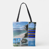 Uitzichten in de Barbados Ocean Tote Bag (Achterkant)