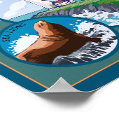 Uitzichten in de stad Newport, Oregon Poster (Hoek)