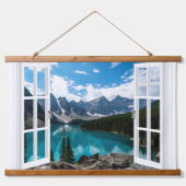 Uitzichten in de wand van het raam hangend wandkleed (Voorkant)