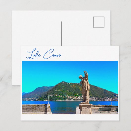 Uitzichten in het landschap van het Como-meer Briefkaart (Voorkant / Achterkant)