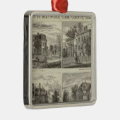 Uitzichten in Maywood, Cook County, Illinois Metalen Ornament (Rechts)