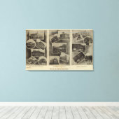 Uitzichten, La Grande, Oregon Canvas Afdruk (Insitu (Houten vloer))